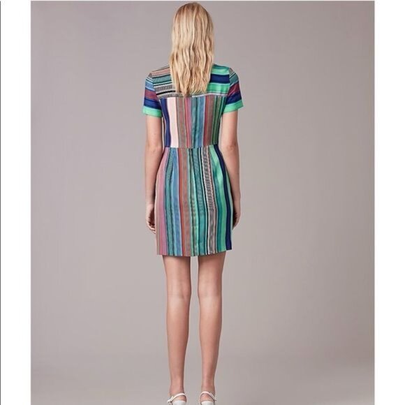 Diane von Furstenberg Short-Sleeve Tailored Dress Size 12 - Picture 3 of 12